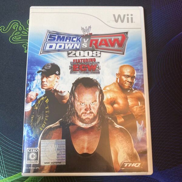 Wii WWE2008 smackdown vs raw プロレス ニンテンドー ゲームソフト