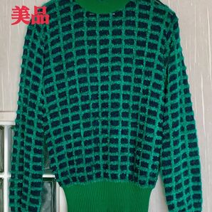 【AKIRANAKA】 アキラナカ ラメニット ハイネック ニットグリッター