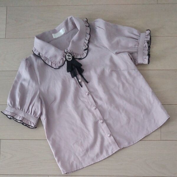 abc une face 半袖ブラウス M
