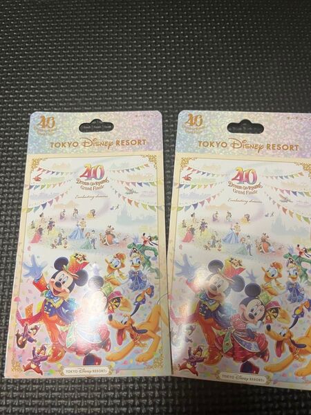 【未開封】ディズニーランド 40周年 グランドフィナーレ キーチェーン2個