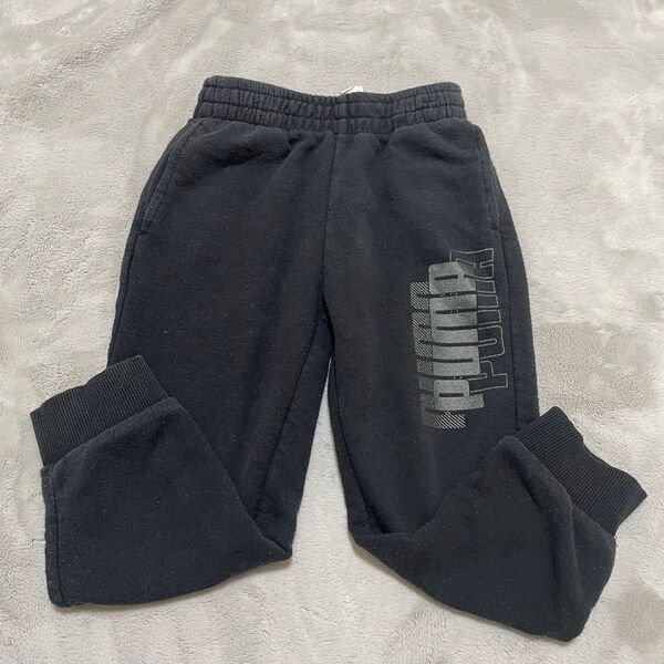 PUMA プーマ スウェットパンツ キッズ 120 ブラック 黒