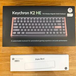 Keychron K2 HE +シリコンパームレスト