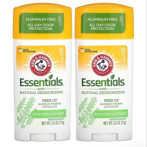 Arm & Hammer Essentials デオドラント ローズマリーラベンダー 2個セット