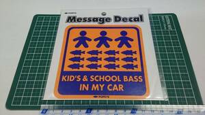 【即落】POPEYE ステッカー !! 【 KID'S & SCHOOL BASS IN MY CAR ② 】ポパイ Message Decal 