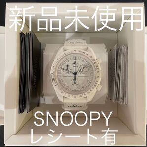 Snoopy x OMEGA x Swatch MoonSwatch 白