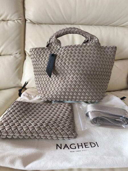 新品 NAGHEDI ナゲディトートバッグ スモール S カシミア