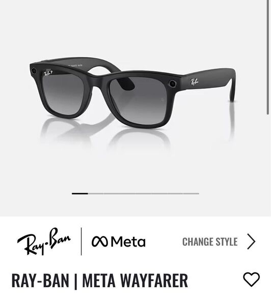 新品未開封 Ray-Ban Meta Wayfarer RAYBAN