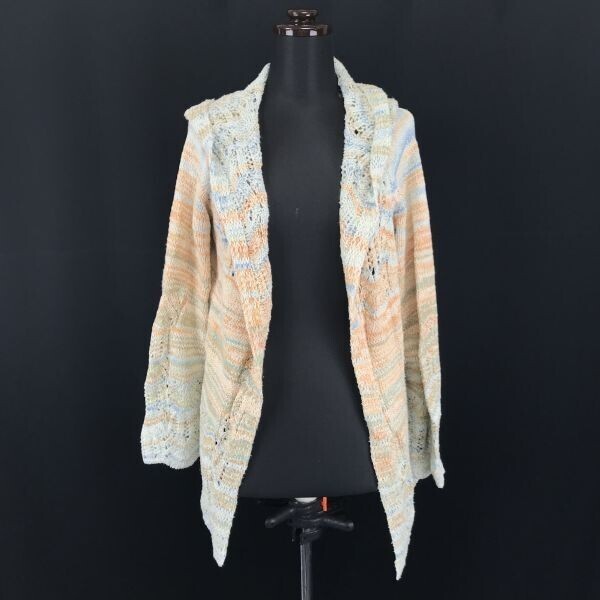 ADOLFO DOMINGUEZ/アドルフォドミンゲス★cotton/ニットカーディガン/パーカー【women’s size -L/オレンジ】Jackets/Jumpers◆BG900