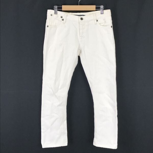 ラルフローレン/RALPH LAUREN★チノパンツ/ジーンズ【9/women’s size -M/股下62cm/白/white】正規タグ/カラーデニム/Trousers◆BH165