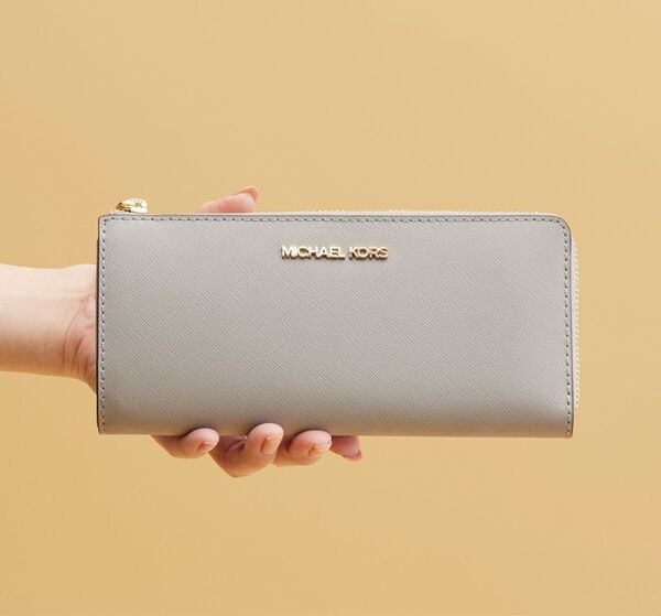 JET SET TRAVEL スリー クオーター ジップ ウォレット ラージ/マイケルコース 長財布
