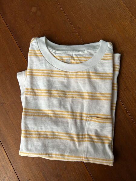 セール!値下げ!未使用試着のみ ユニクロ キッズ 半袖 Tシャツ ボーダー サイズ130140 綿100