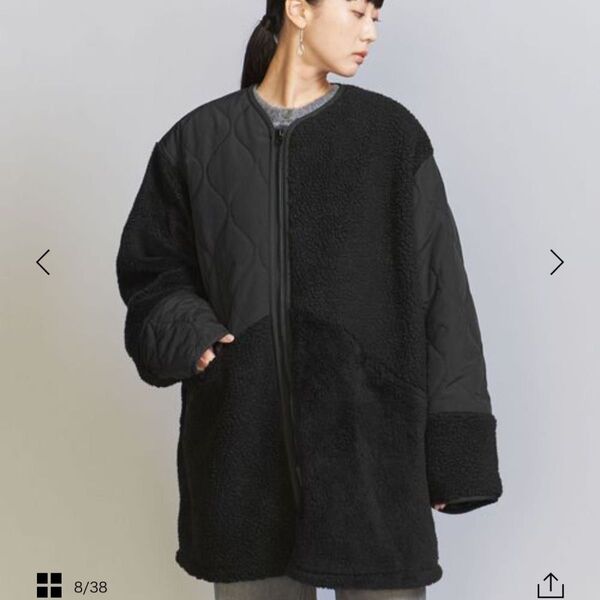 BEAUTY&YOUTH UNITED ARROWS 【別注】<TOWNCRAFT>パッチワークキルティング ミリタリージャケット