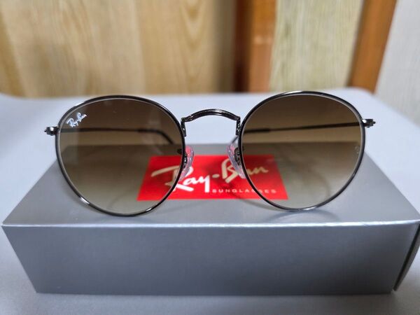 レイバンサングラス ラウンドメタル フラットレンズ Ray-Ban RB3447N 004/51 50サイズ メンズ レディース