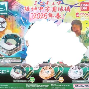 ミニチュア 阪神甲子園球場 2025年春 4種セット ガチャ カプセル 2 4 5 6