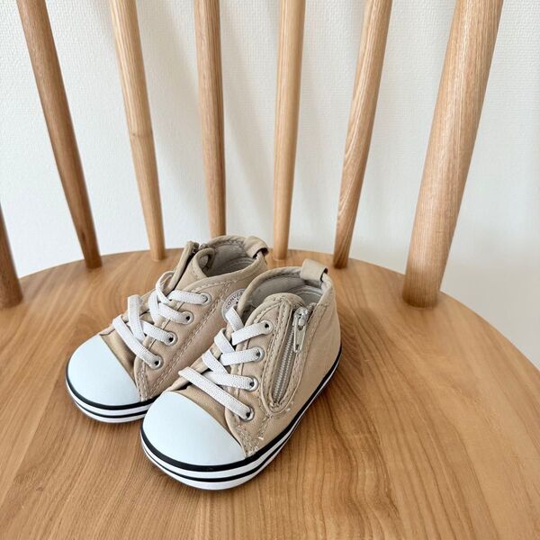 コンバース スニーカー ベージュ ベビー 13cm
