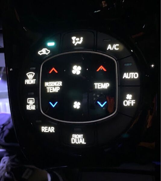 80ノア 80ヴォクシー LED打ち替え エアコンパネル!zrr80 zwr80