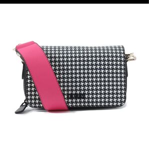 ゲス PICNIC Houndstooth Mini Shoulder Bag
