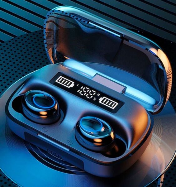 ワイヤレスイヤホン bluetooth 5.4 自動接続 防水 充電ケーブル付 未使用 TWS ①