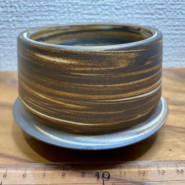【最安値/おまけ付】 陶器鉢 ハンドメイド 塊根植物 多肉植物 a19