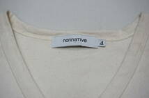 NONNATIVE /NN-C3116 [TRAINER TEE Q/S COTTON JERSEY BORDER] ★ノンネイティブ 17SS ボーダー Tシャツ TEE カットソー 4 ライトベージュ_画像3