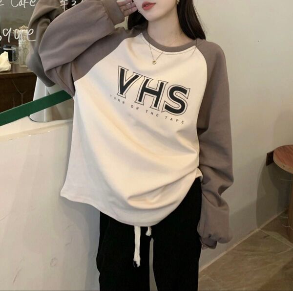 新品 ラグラン Tシャツ 長袖 ロングスリーブ トップス 韓国 オルチャン 再入荷