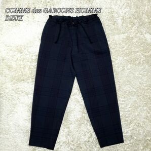美品 COMME des GARCONS HOMME DEUX チェックパンツ ボトムス スラックス