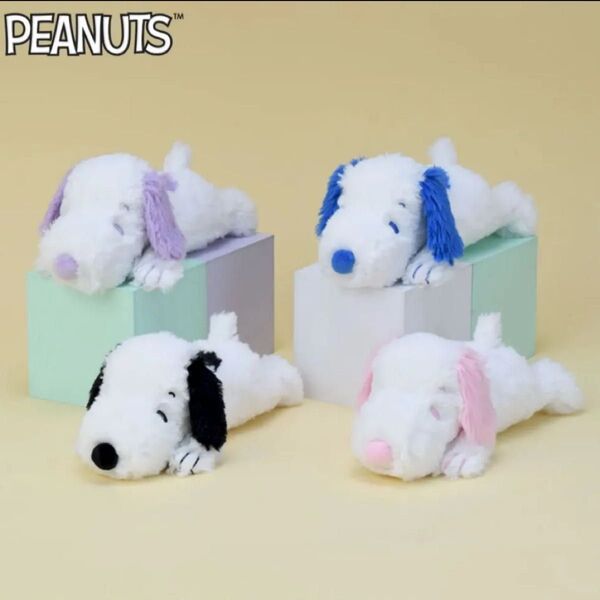 SNOOPY ぬいぐるみ くたっとカラフル 全4種