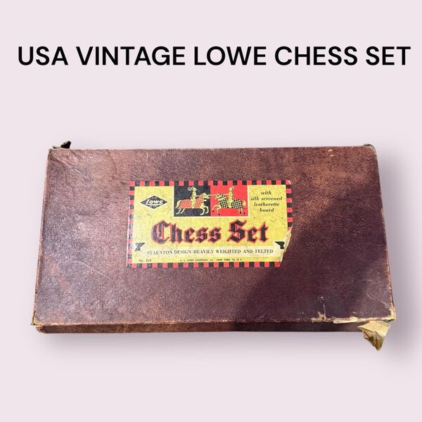 USA VINTAGE LOWE CHESS SET チェスセット 米国製