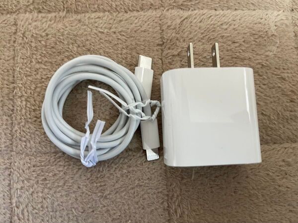 apple アップル 純正 充電器 Power Adapter 電源アダプタ ライトニングケーブルセット Type-C タイプC
