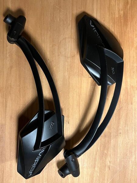 FAR VIPER ワイドビューミラー 左右2個セット バイク用ミラー ブラック系