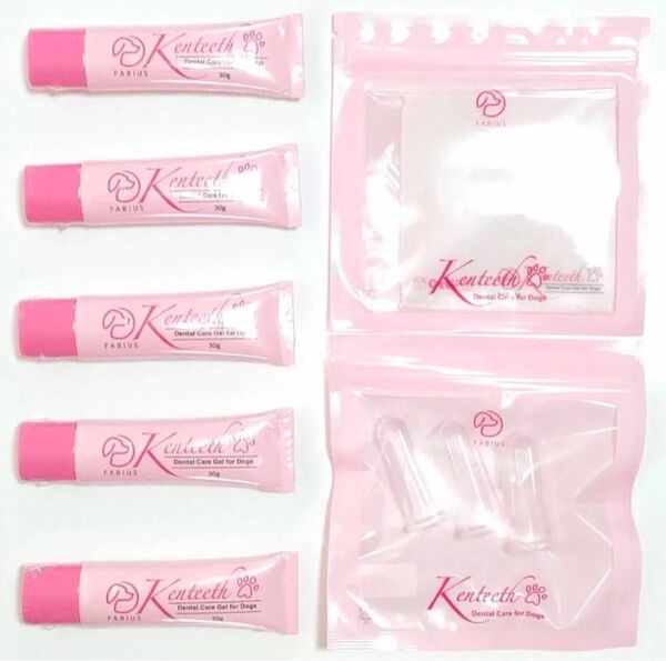 ケンティス デンタルケアジェル 30g×5本 デンタルサック×2 ガーゼ×4
