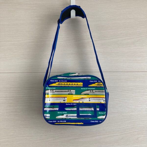 完売 美品 JR承認 プラレール はやぶさ こまち ドクターイエロー かがやき ショルダーバッグ 保育園 キッズ ラミネート