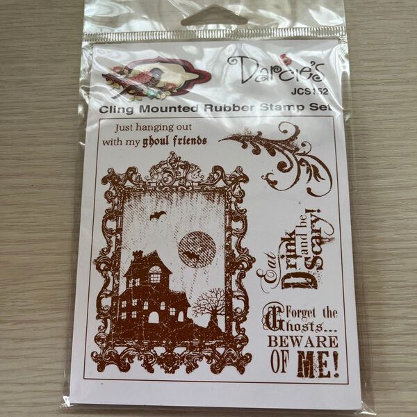 ハロウィンスタンプ。Darcie's Cling Mounted Rubber Stamp Set JCS152