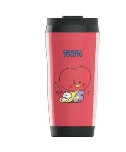 タンブラー BT21 コップ 350ml プラスチック TATA レッド