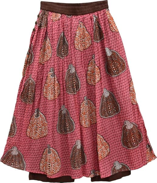 パンツスカート スカートパンツ ネイビー ウエストゴム インド綿 新品 未使用品 2007-R