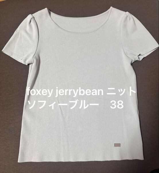 foxey jerrybean ニット セーター ソフィーブルー 38 半袖ニット rene フォクシー