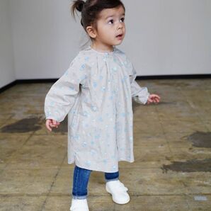 quoti use fith フラワープリントワンピース 130cm 定価7000円 クウォティ ユース フィス ベージュ