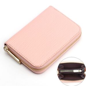 短財布 メンズ レディース 小銭入れ コインケース 本革 ピンク×茶色 ミニ財布 財布 革財布