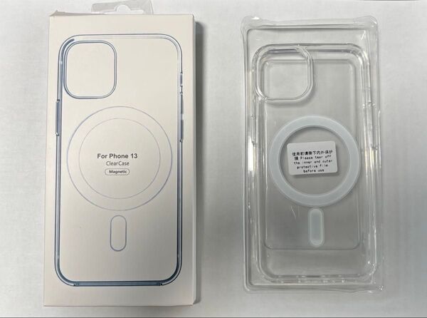 MagSafe対応 iPhone13/14 クリアケース カバー iPhone13
