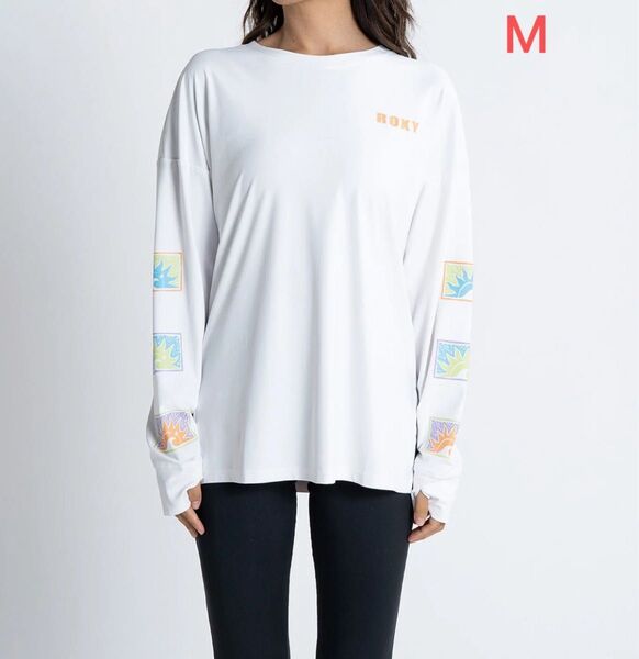 roxy レディース ラッシュガード 長袖 白 M