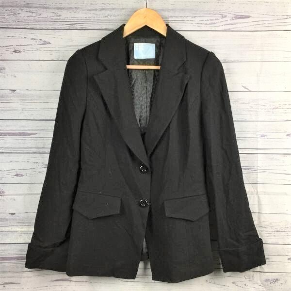 日本製★ホメオスタイル/HOMEOSTYLE★テーラードジャケット【Women's size -42/M/黒】◆TBA23-B冬