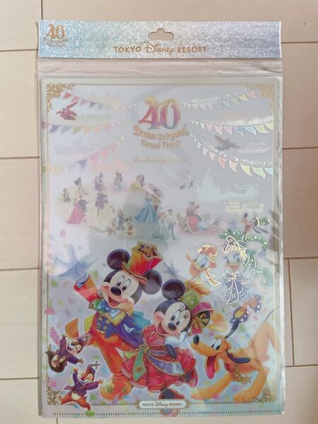TDL ディズニーランド 40周年 グランドフィナーレ クリアファイルセット ミッキー ミニー ドナルド デイジー グーフィー