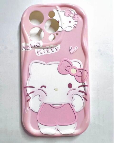 ハローキティ iPhone14 proケース ピンク
