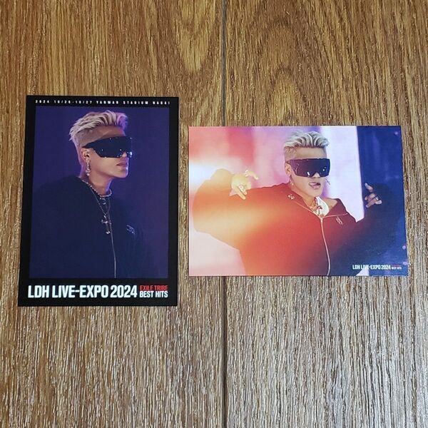 三代目JSB ELLY エリー フォトカード2種 LDH LIVE EXPO コラボカフェ コラボレーションカフェ 3JSBトレカ