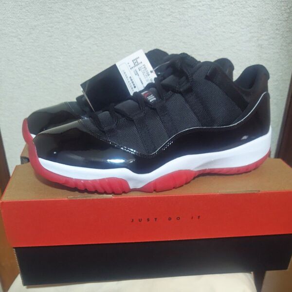 NIKE AIR JORDAN 11 RETRO LOW BRED 29cm ブラック/レッド