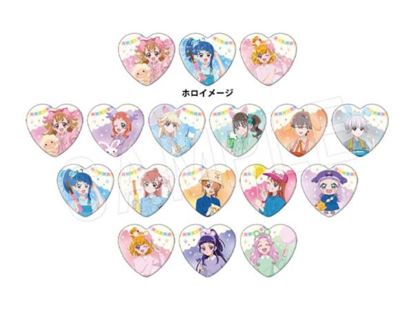 プリティストア出張店2024inOIOI トレーディングハート缶バッジ 新品未開封品30個 プリキュア マルイ ハート缶バッジ