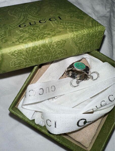 グッチGUCCI インターロッキングGエナメルリング