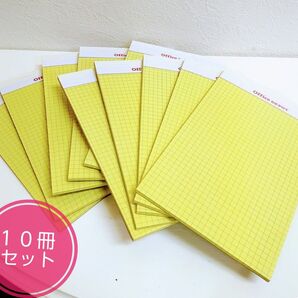 ライティングパッド 5mm方眼 ジュニアサイズ 10冊セット リーガルパット / オフィス・デポ