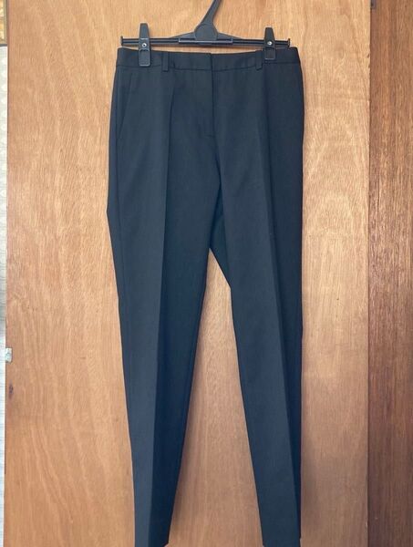 【美品】スラックス パンツ 黒 裏地付き ストレッチ