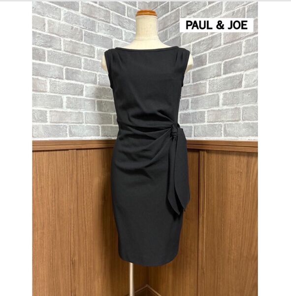 PAUL & JOE ドレス ノースリーブワンピース ブラック